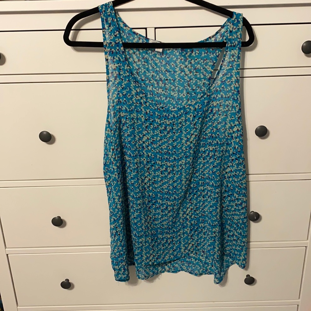 Float blue tank